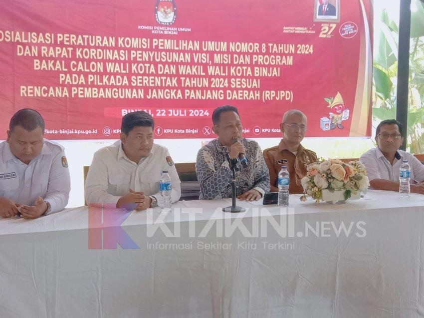 KPU Kota Binjai Sosialisasikan PKPU 8 Tahun 2024