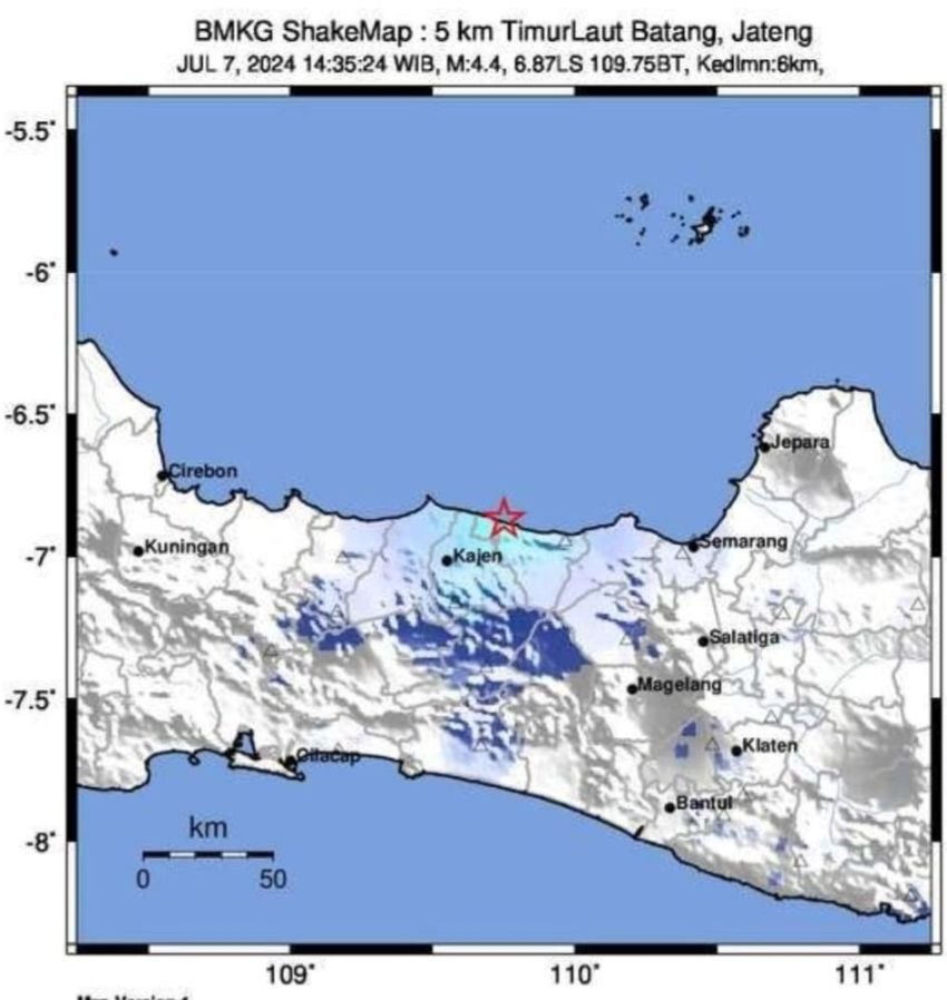 Gempa Bumi 4,6 Magnitudo Guncang Bantang Jawa Tengah, 3 Kecamatan Terdampak