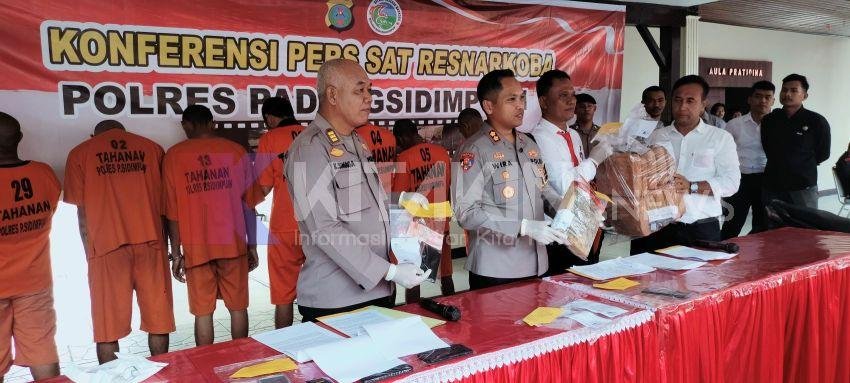 Satres Narkoba Polres Padangsidimpuan Ungkap 9 Pelaku Narkotika
