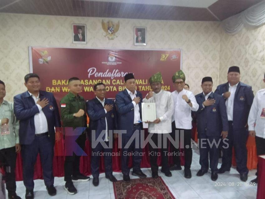 Paslon Walikota-Wakil Walikota Binjai, Amir-Jiji Daftar Pertama ke KPU