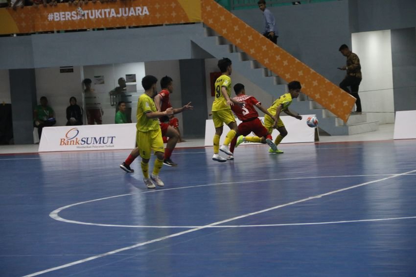 Pemain Dikartu Merah, Futsal Sumut Kalahkan Sulbar 8-4