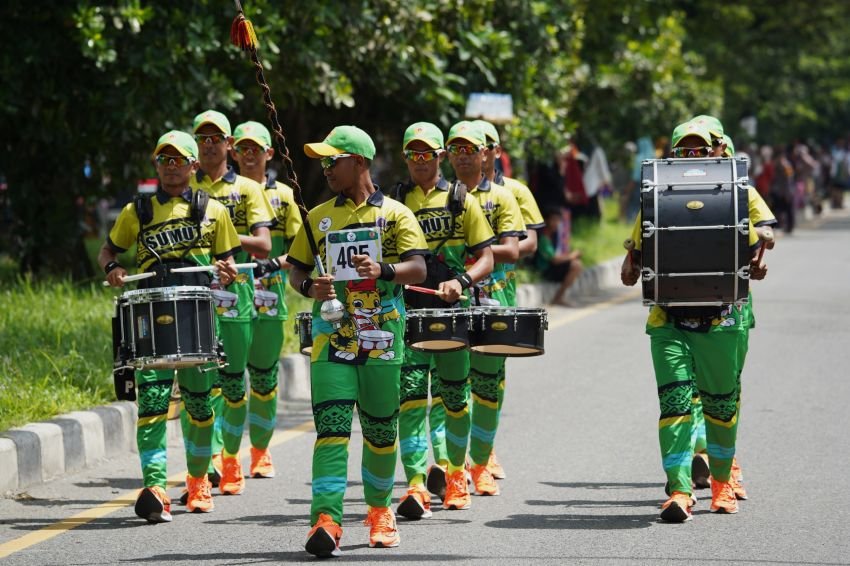 Siap Penuhi Target, Kontingen Drumband Sumut Bidik 3 Emas dari Nomor LKKB