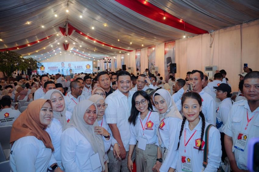 Gerindra Medan Deklarasi Dukung Bobby-Surya
