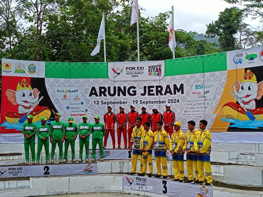 Cabor Arung Jeram Sumut Lampaui Target Medali PON XXI