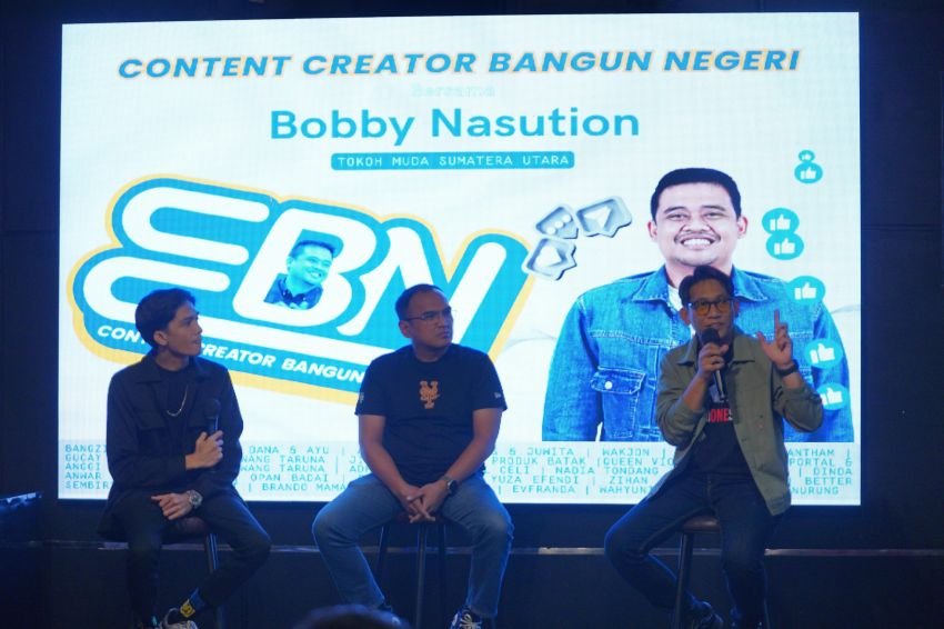 Dirangkul, Konten Kreator Nyatakan Dukungan Menangkan Bobby Nasution