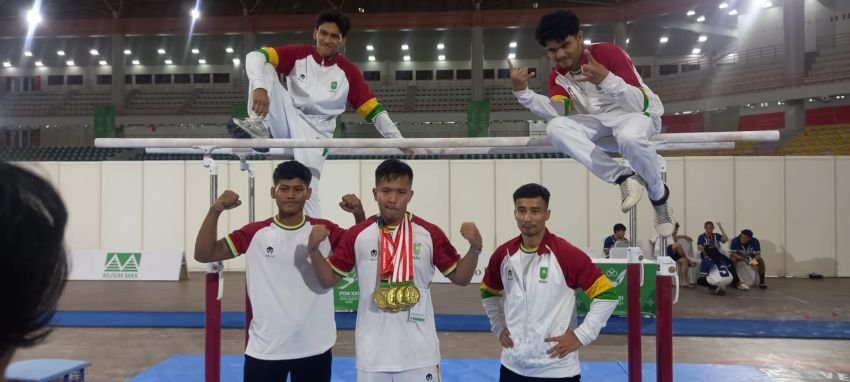 Riau Sabet Gelar Juara Umum Senam Artistik PON 2024