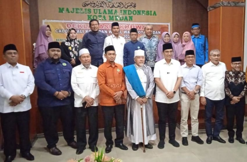 MUI Medan Deklarasi Ukhuwah bersama Paslon Walikota Medan