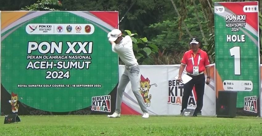 Sumut Memimpin di Cabor Golf Nomor Foursome Putra