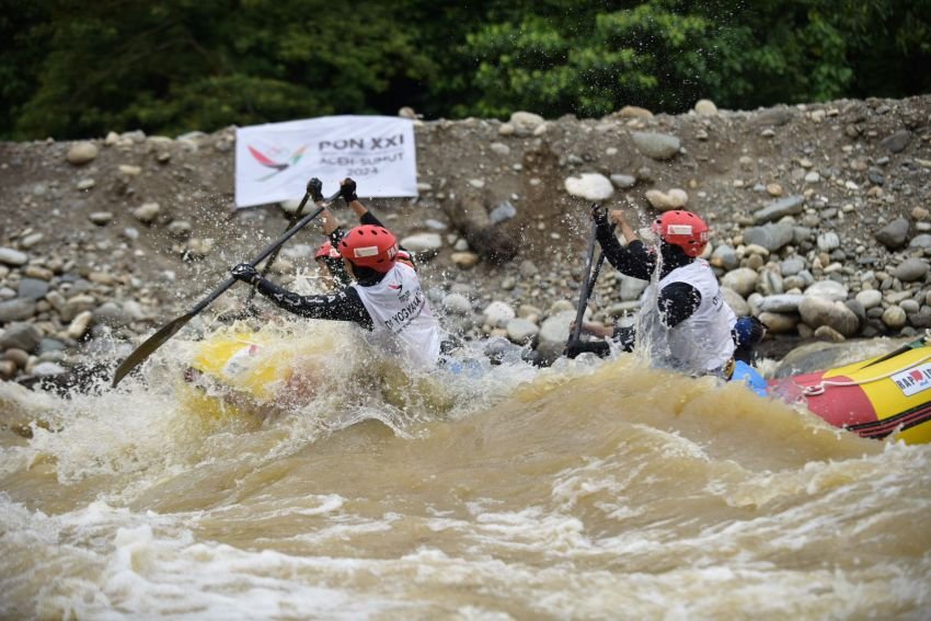 Raih 2 Emas, Sumut Pimpin Perolehan Medali Arung Jeram di PON XXI 2024