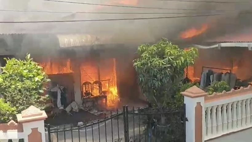 Ditinggal Pergi Acara Pernikahan, Rumah Keluarga Polisi Hangus Terbakar