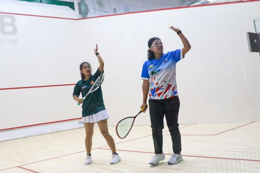 Tuntaskan Jatim 2-1, Sumut Selangkah Lagi Rebut Emas Nomor Beregu Campuran Squash