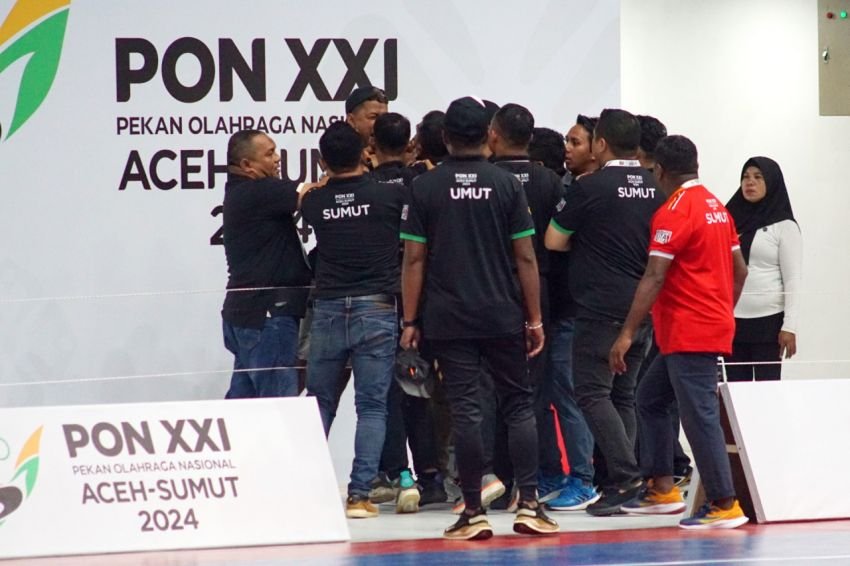 Laga Futsal PON 2024, Tim Sumut Bentrok Dengan Papua Barat