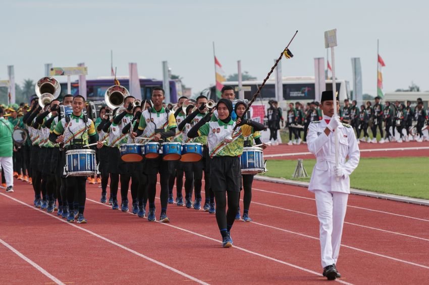 Kontingen Sumut Andalkan LKBB dan LBJP Dulang Emas Cabor Drumband PON XXI