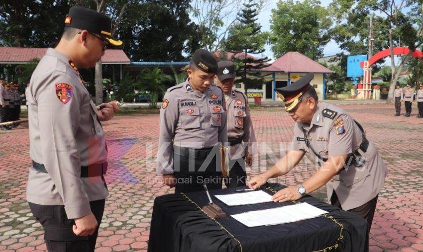 Kabag Ren Polres Langkat Resmi Diganti, 3 Personel Purna Tugas