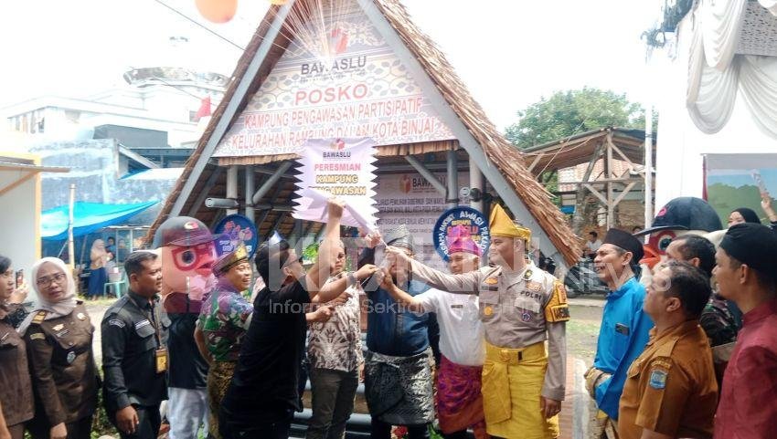 Bawaslu Binjai Launching "Kampung Pengawasan" Pilkada 2024