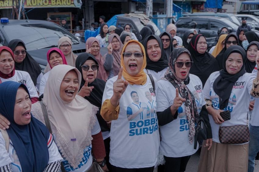 Teriakan Bobby-Surya Menang Bergema di Kota Berastagi