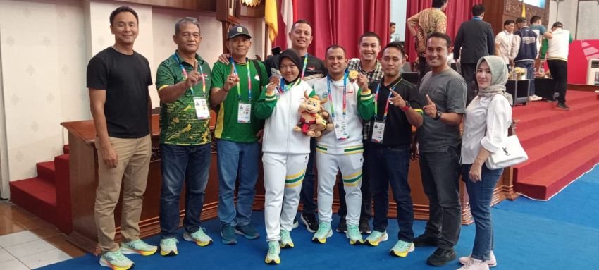 Syah Rudin Persembahkan Emas Perdana untuk Para Taekwondo Sumut di Peparnas XVII/2024