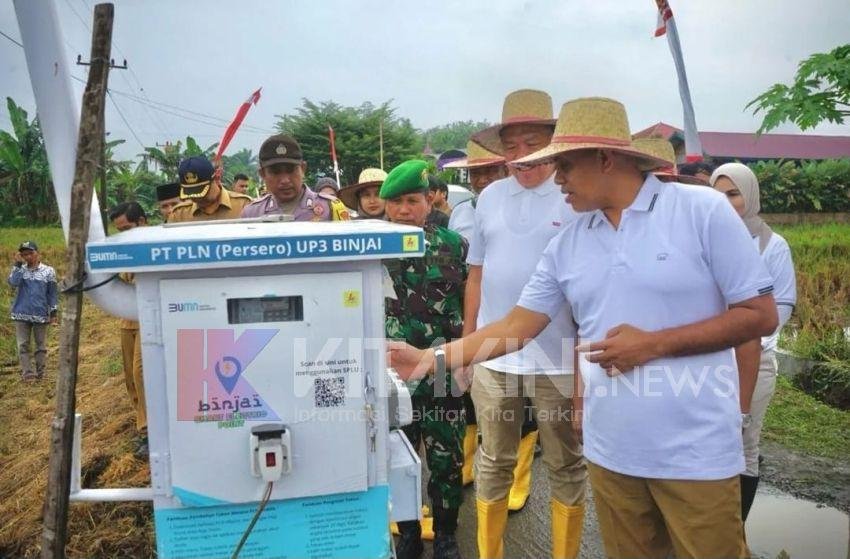 Pemkab Langkat dan PLN Launching Program Listrik Masuk Sawah