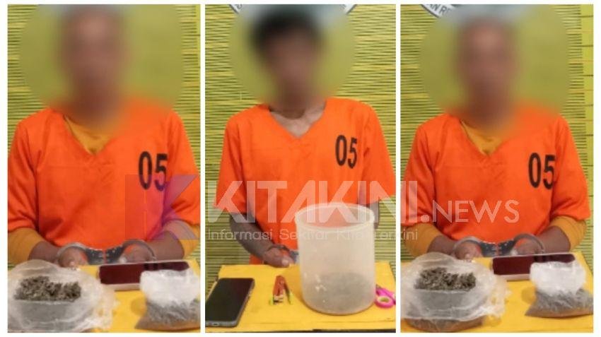 Polres Padangsidimpuan Tangkap Tiga Pria Pengedar Ganja