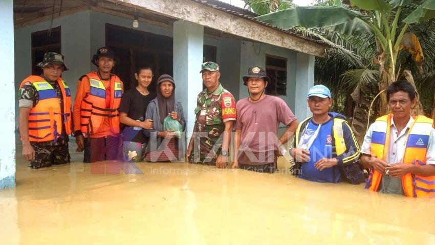 Sungai Besitang Meluap, Ratusan Rumah Terendam Banjir