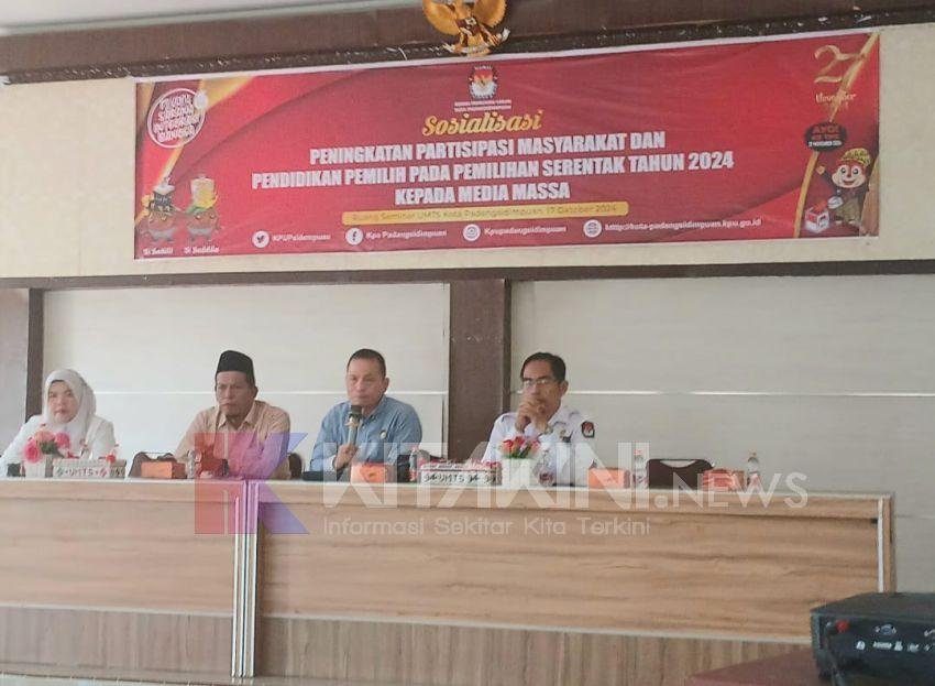 KPU Padangsidimpuan Gandeng Media, Imbau Gunakan Hak Pilih 27 November Mendatang