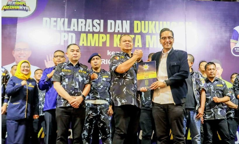 DPD AMPI Kota Medan Deklarasikan Dukungan kepada Rico Waas di Pilkada 2024