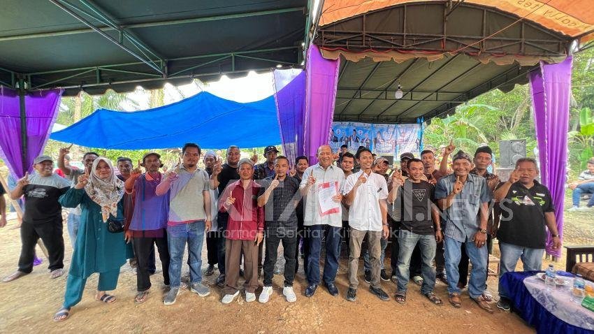 Masyarakat Pedalaman Sei Lepan Serahkan Dukungan Kepada Pasangan SATRIA