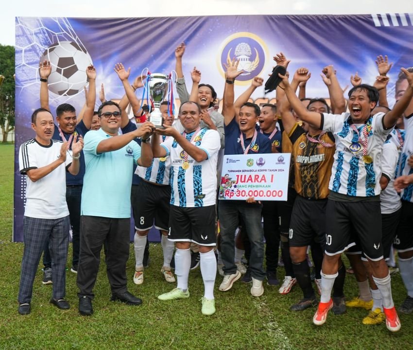 Turnamen Sepak Bola Korpri 2024: Langkat Juara, Boyong Piala Bobby Nasution