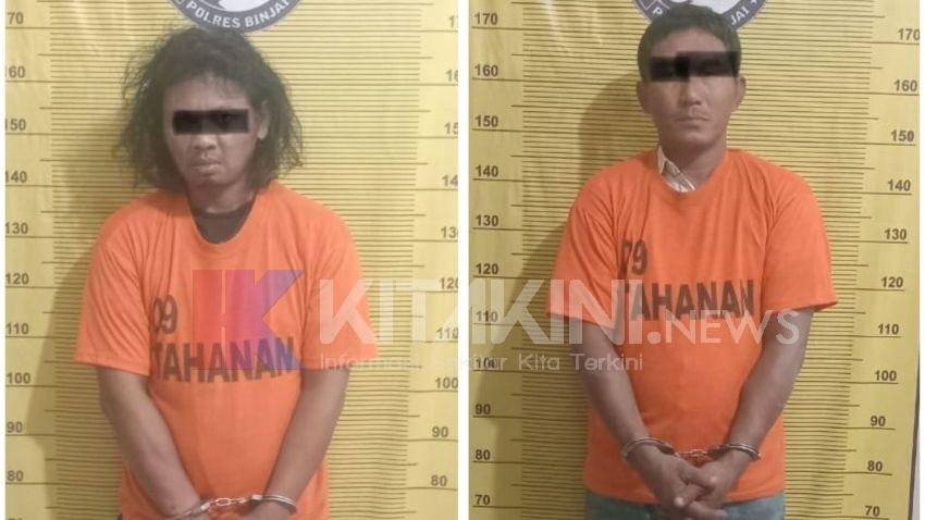 Miliki 2 Kg Ganja, Dua Pria Diciduk Polres Binjai