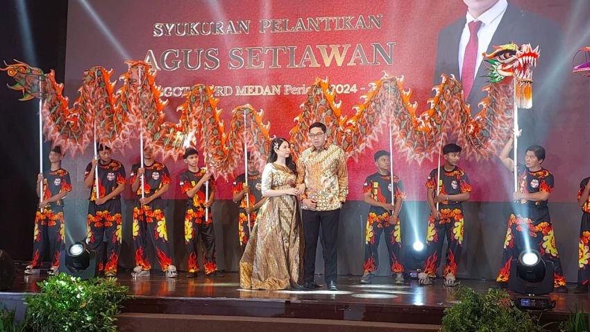 Begini Syukuran Pelantikan Agus Setiawan Jadi Anggota DPRD Medan