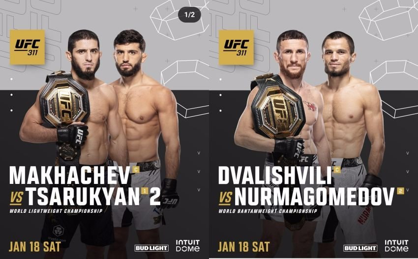 Dua Perebutan Gelar di UFC 311: Makhachev Hadapi Tsarukyan, Umar Nurmagomwdov Tantang Juara Merab Dvalishvili