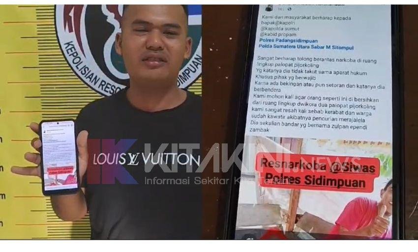 Kelabui Petugas Sebar Berita Hoax di Medsos, Pemilik Akun Fake ini Ternyata Bandar Sabu