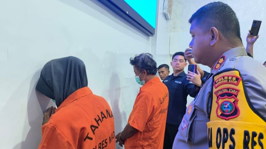 Polres Madina Tangkap Suami Istri Pelaku Seks Menyimpang yang Sempat Viral