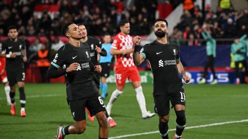 Penalti Mo Salah ke Gawang Girona Bawa Liverpool Raih Enam Kemenangan Beruntun di Liga Champions