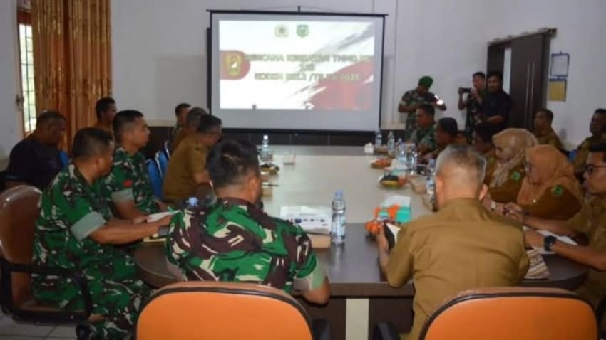 Dandim 0212/Tapsel Gelar Rakor Dengan Pemkab Palas Sukseskan TMMD ke-123