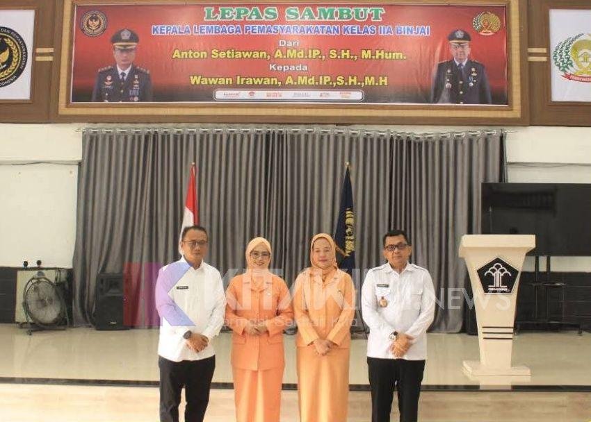 Lapas Binjai Gelar Pisah Sambut Ka Lapas Lama dan Baru