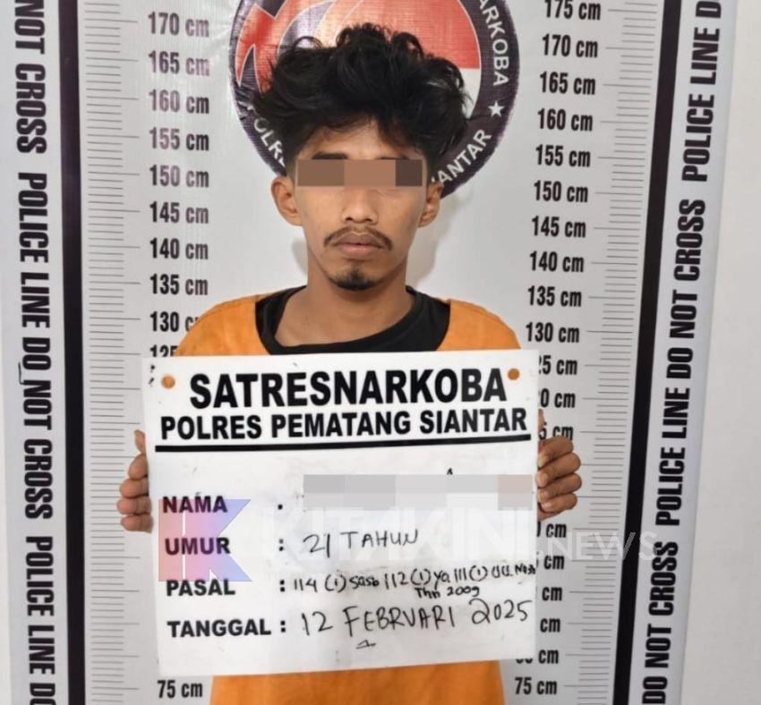 Miliki Sabu dan Ganja, Warga Siantar Tak Berkutik Diringkus Polisi