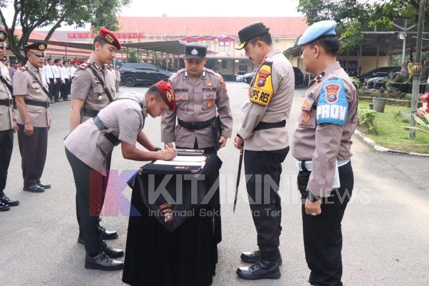 AKBP Bambang Pimpin Sertijab PJU Polres Binjai