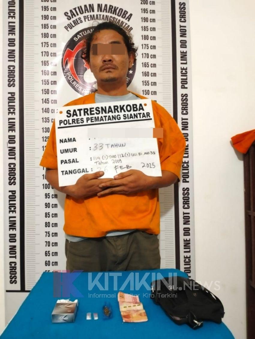 Miliki Sabu dan Ganja, Warga Jalan Medan Diringkus Polisi