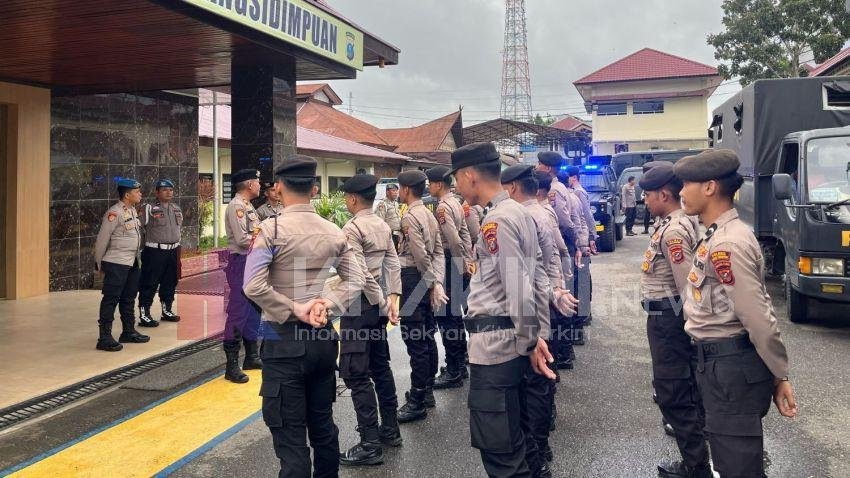 Penetapan Bupati-Wakil Bupati Madina, Puluhan Personel Polres Padangsidimpuan BKO