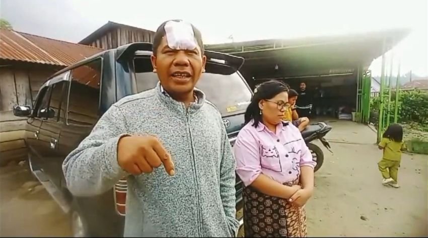 Seorang Pria Babak Belur Diamuk Massa Usai Dituduh Penculik Anak