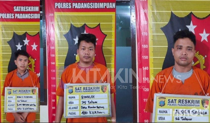 Modus Meminjam, 3 Pria Diamankan Terlibat Penggelapan Sepeda Motor