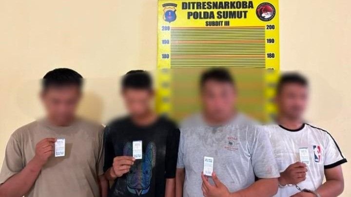 Polda Sumut Bekuk Empat Orang dari Jaringan Narkoba Tanjungbalai