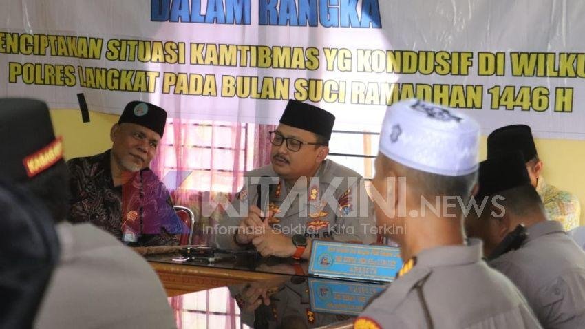 Datangi FKUB Langkat, Kapolres Ajak Ikut Jaga Keamanan dan Ketertiban