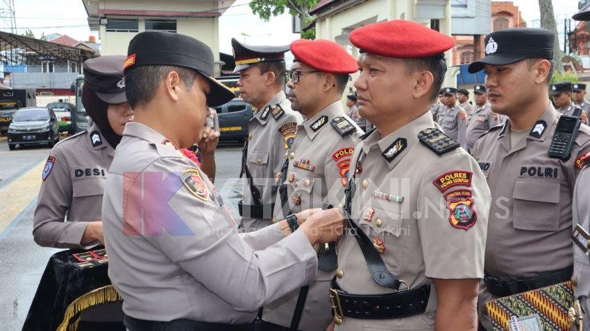 Kasat Narkoba dan Kasatlantas Berganti, Ini Pesan Kapolres Padangsidimpuan