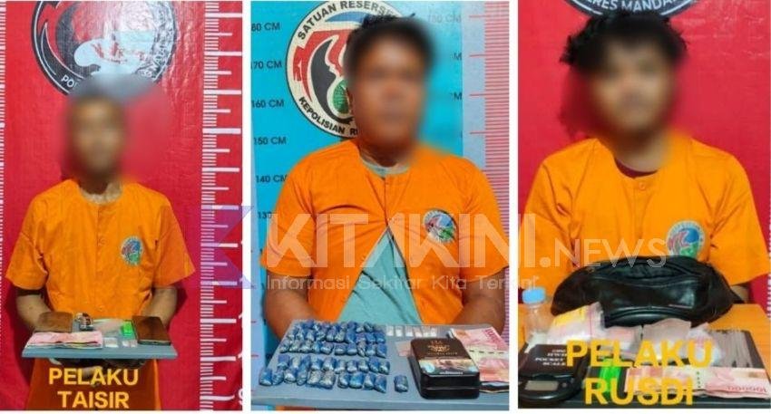 Polres Madina Tangkap 5 Pria Pelaku Narkoba, 2 Diantaranya Jalani Rehabilitasi