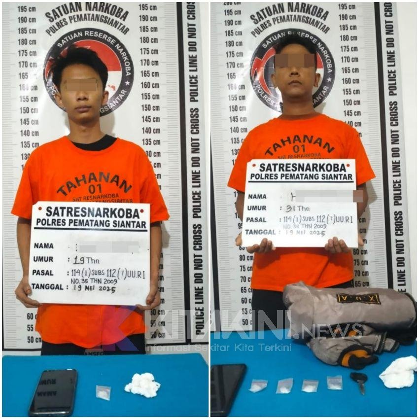 Satres Narkoba Polres Siantar Tangkap 2 Pria Diduga Pengedar Sabu