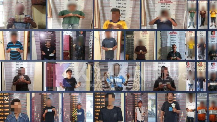 Sepekan Operasi Pekat Toba 2025, Polres Langkat Amankan 32 Orang