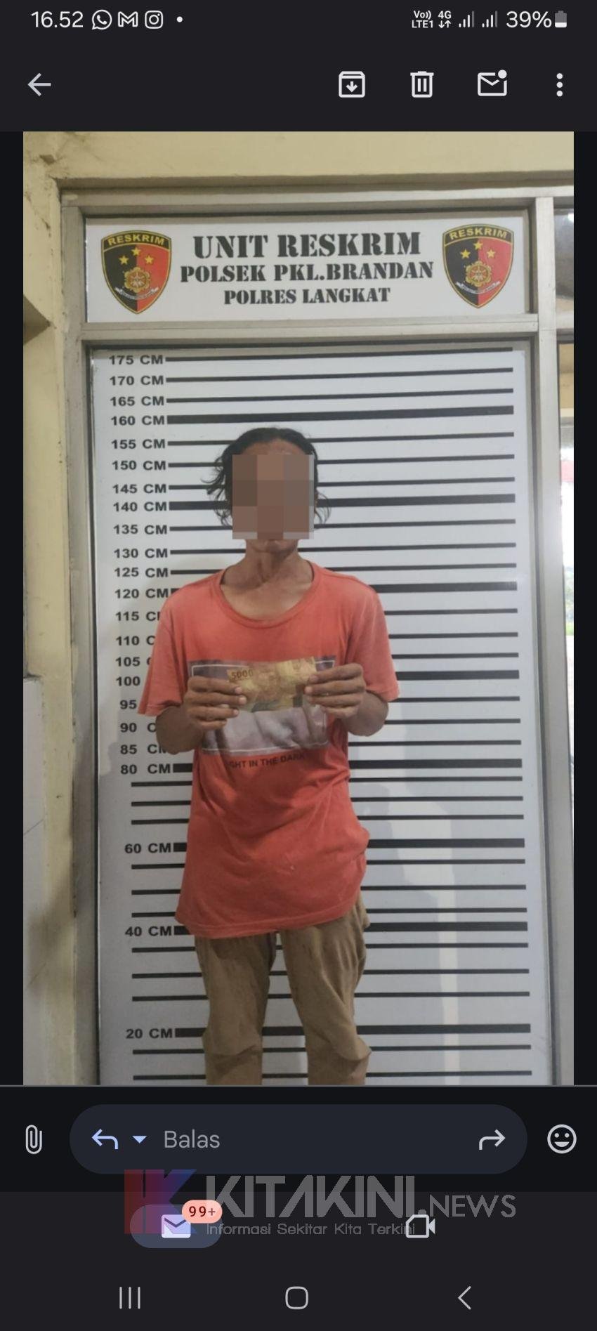 Timsus Polsek Pangkalan Brandan Amankan Pelaku Pungli