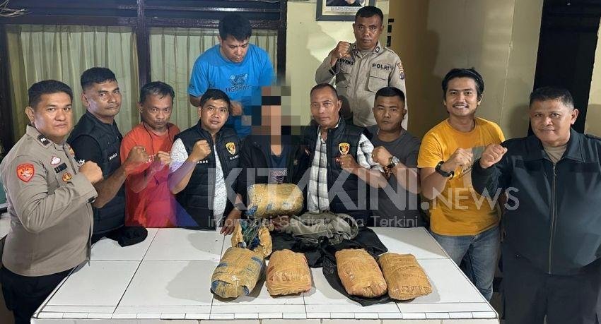 Miliki Ganja, Warga Madina Diringkus Petugas di Bendungan Aek Libung Tapsel